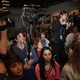 News reporters and photographers covering Republican presidential candidate Sen. Marco Rubio of Florida at a campaign town hall event at St. Anselm College in Manchester, N.H., on Feb. 4, 2016.
Chip Somodevilla/Getty Images